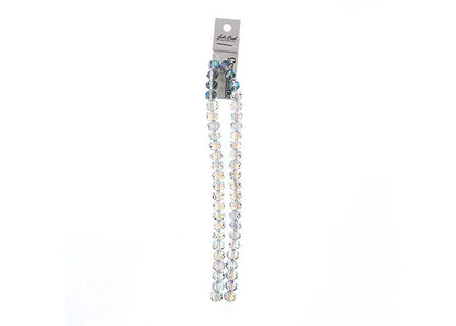 Crystal Lane DIY Rondelle 2 Strand 7in (apx46pcs) 8x10mm Transparent Green Luster