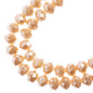 Crystal Lane DIY Rondelle 2 Strand 7in (apx46pcs) 8x10mm Opaque Light Champagne Luster