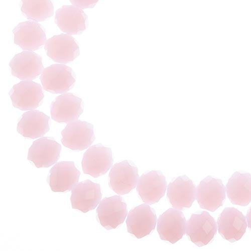 Crystal Lane DIY Rondelle 2 Strand 7in (apx46pcs) 8x10mm Opaque Pink