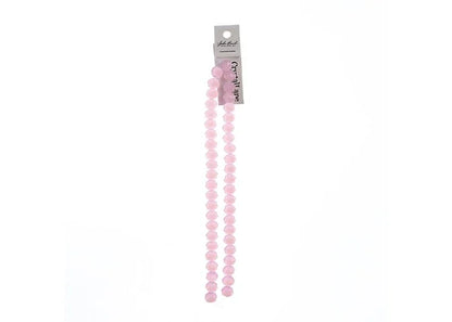 Crystal Lane DIY Rondelle 2 Strand 7in (apx46pcs) 8x10mm Opaque Pink
