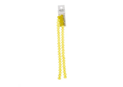 Crystal Lane DIY Rondelle 2 Strand 7in (apx46pcs) 8x10mm Transparent Yellow