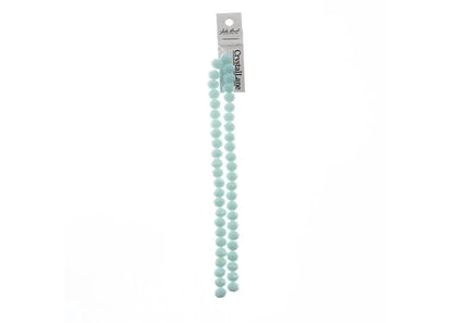 Crystal Lane DIY Rondelle 2 Strand 7in (apx46pcs) 8x10mm Opaque Light Blue