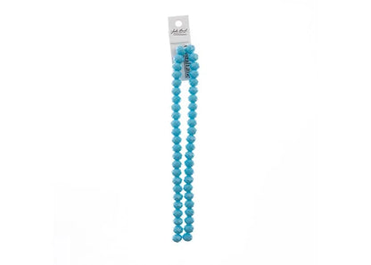 Crystal Lane DIY Rondelle 2 Strand 7in (apx46pcs) 8x10mm Opaque Blue