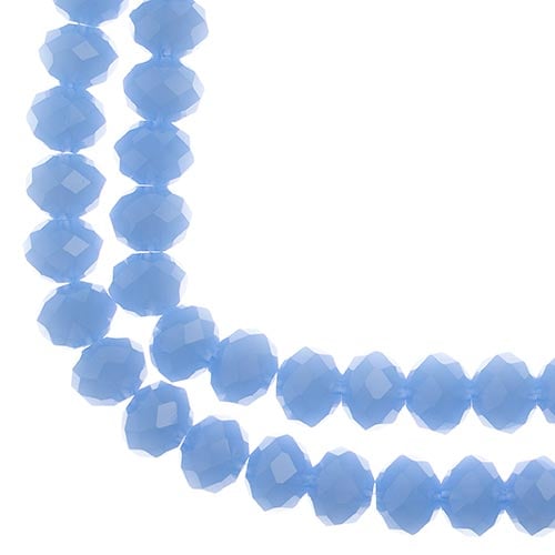 Crystal Lane DIY Rondelle 2 Strand 7in (apx46pcs) 8x10mm Opaque Dark Periwinkle