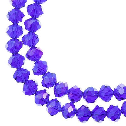 Crystal Lane DIY Rondelle 2 Strand 7in (apx46pcs) 8x10mm Transparent Sapphire AB