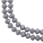 Crystal Lane DIY Rondelle 2 Strand 7in (apx46pcs) 8x10mm Opaque Grey