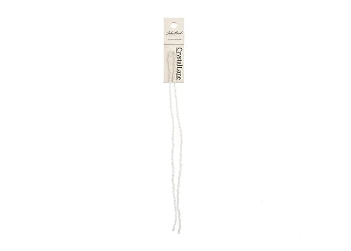Crystal Lane DIY Rondelle 2 Strand 7in (apx246pcs) 1.5x2.5mm Opaque White Matt AB