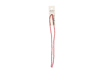 Crystal Lane DIY Rondelle 2 Strand 7in (apx246pcs) 1.5x2.5mm Transparent Red AB