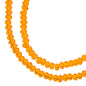 Crystal Lane DIY Rondelle 2 Strand 7in (apx246pcs) 1.5x2.5mm Transparent Orange