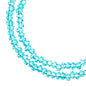 Crystal Lane DIY Rondelle 2 Strand 7in (apx246pcs) 1.5x2.5mm Transparent Blue AB