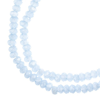 Crystal Lane DIY Rondelle 2 Strand 7in (apx246pcs) 1.5x2.5mm Opaque Light Periwinkle