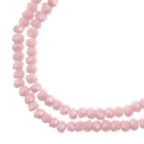 Crystal Lane DIY Rondelle 2 Strand 7in (apx246pcs) 1.5x2.5mm Opaque Mauve