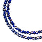 Crystal Lane DIY Rondelle 2 Strand 7in (apx246pcs) 1.5x2.5mm Opaque Dark Sapphire w/Half Iris