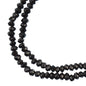 Crystal Lane DIY Rondelle 2 Strand 7in (apx246pcs) 1.5x2.5mm Opaque Black