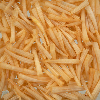 Dentalium Shell Ridged 100pcs/apx.30g 0.5in to 1in Peach Not Water Resistant