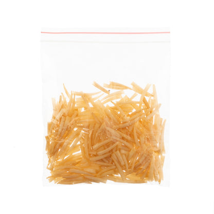 Dentalium Shell Ridged 100pcs/apx.30g 0.5in to 1in Peach Not Water Resistant