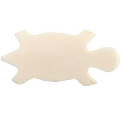 BONE TURTLE 28mm IVORY Worked on Bone 10PCS