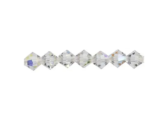 Preciosa 5in Strand Rondell 31pcs 4mm Crystal AB