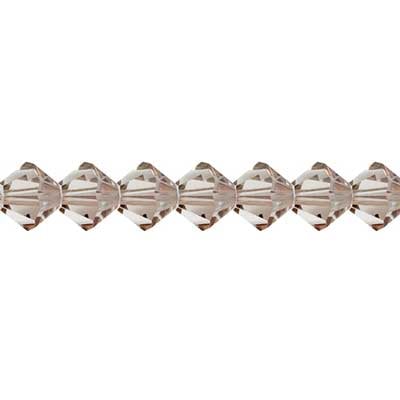 Preciosa 5in Strand Rondell 31pcs 4mm Crystal Velvet