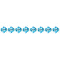 Preciosa 5in Strand Rondell 31pcs 4mm Aquamarine