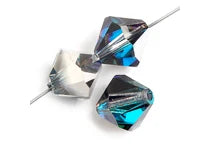 Preciosa 5in Strand Rondell 31pcs 4mm Bermuda Blue