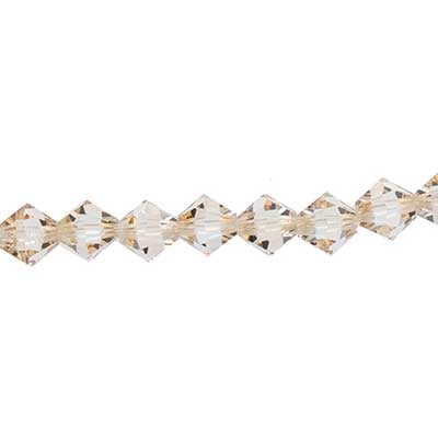 Preciosa 5in Strand Rondell 31pcs 4mm Honey