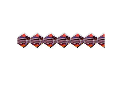 Preciosa 5in Strand Rondell 31pcs 4mm Volcano