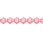 Preciosa 5in Strand Rondell 31pcs 4mm Rose