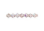 Preciosa 5in Strand Rondell 31pcs 4mm Light RoseAB