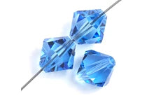 Preciosa 5in Strand Rondell 31pcs 4mm Sapphire