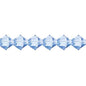 Preciosa 5in Strand Rondell 31pcs 4mm Lt Sapphire