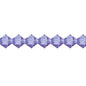 Preciosa 5in Strand Rondell 31pcs 4mm Tanzanite