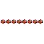 Preciosa 5in Strand Rondell 31pcs 4mm Lt Burgundy