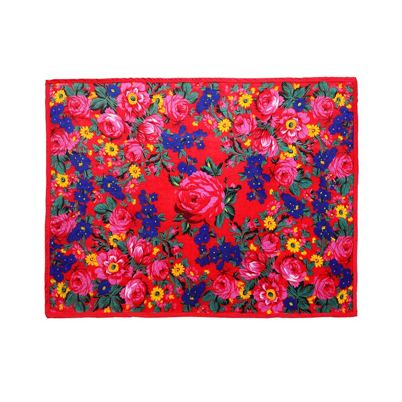 50″x60″ Kokum Floral Art Silk Touch Fleece