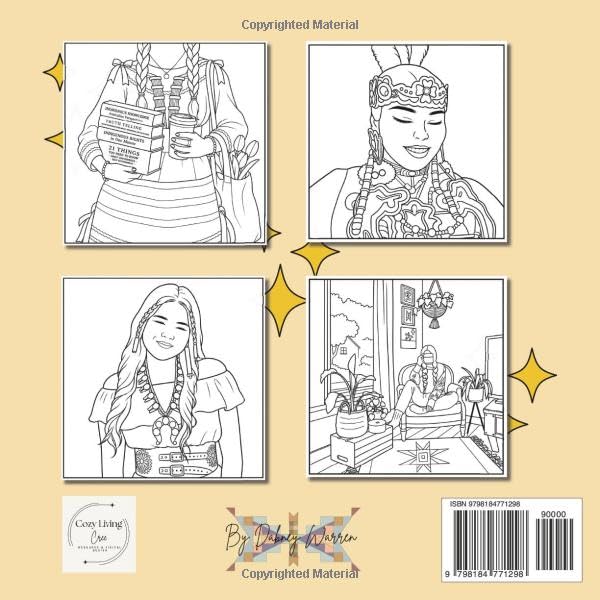 Cozy Indigenous Girl Coloring Book: 40+ Cozy Coloring Pages Inspired by Indigenous Life, Culture & Everyday Moments