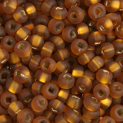 6/0 S/L Dark Topaz Matte Vial