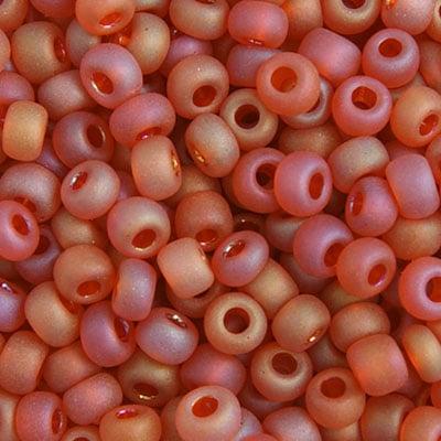 6/0 Tr. Orange AB Matte Vial