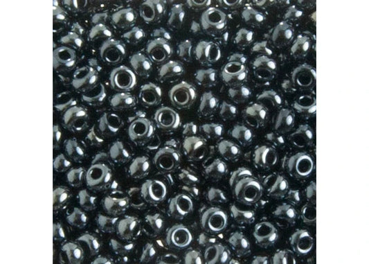 CZECH SEEDBEAD APPROX 22g VIAL 8/0 METALLIC GUNMETAL
