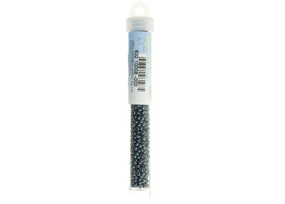 CZECH SEEDBEAD APPROX 22g VIAL 8/0 METALLIC GUNMETAL