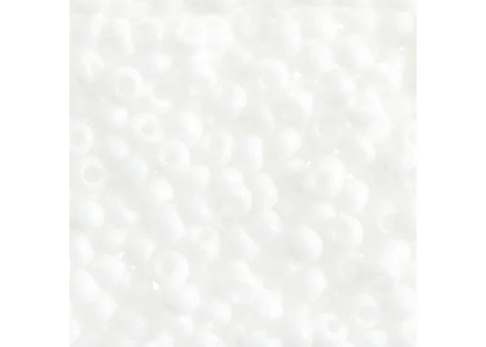 CZECH SEEDBEAD APPROX 22g VIAL 8/0 OP. WHITE
