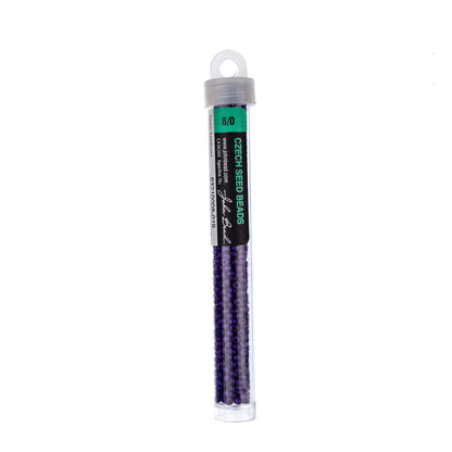 Czech Seed Beads apx. 22g Vial 8/0 Terra Intensive Purple