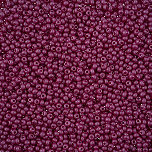 Czech Seed Bead apx 22g Vial 10/0 PermaLux Dyed Chalk Purple