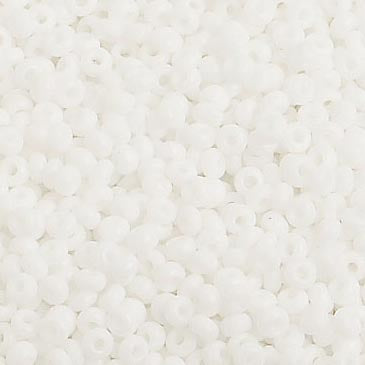 Czech Seed Beads 10/0 Opaque White