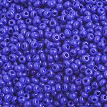 Czech Seed Beads 10/0 Opaque Royal Blue