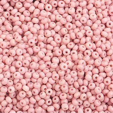 Czech Seed Beads 10/0 Opaque Pink Solgel