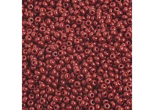 Czech Seed Beads 10/0 Opaque Medium Brown