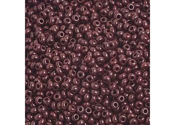 Czech Seed Beads 10/0 Opaque Dark Brown