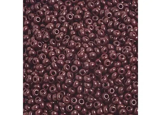 Czech Seed Beads 10/0 Opaque Dark Brown