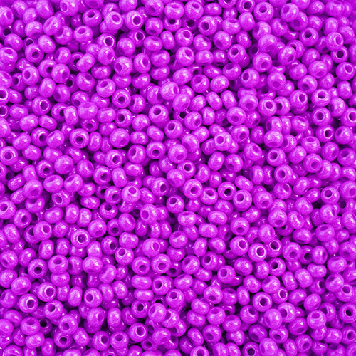 Czech Seed Beads 10/0 Opaque Dyed Lilac