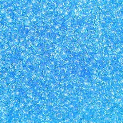 Czech Seed Beads 10/0 Transparent Light Aqua